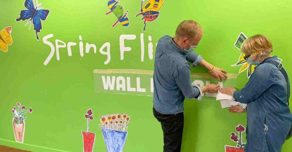 Spring Fling Wall for All at the Royal Edinburgh Hospital