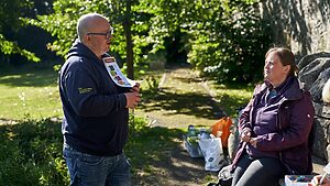 Paul Barclay running a session for our Wild Ways Well project