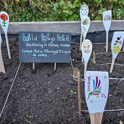 a spoon garden as part of our Wild Ways Well project with TCV