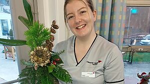 Light gardening with patients and staff at Astley Ainslie Hospital