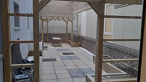 New outdoor courtyard for A&E staff at St John's