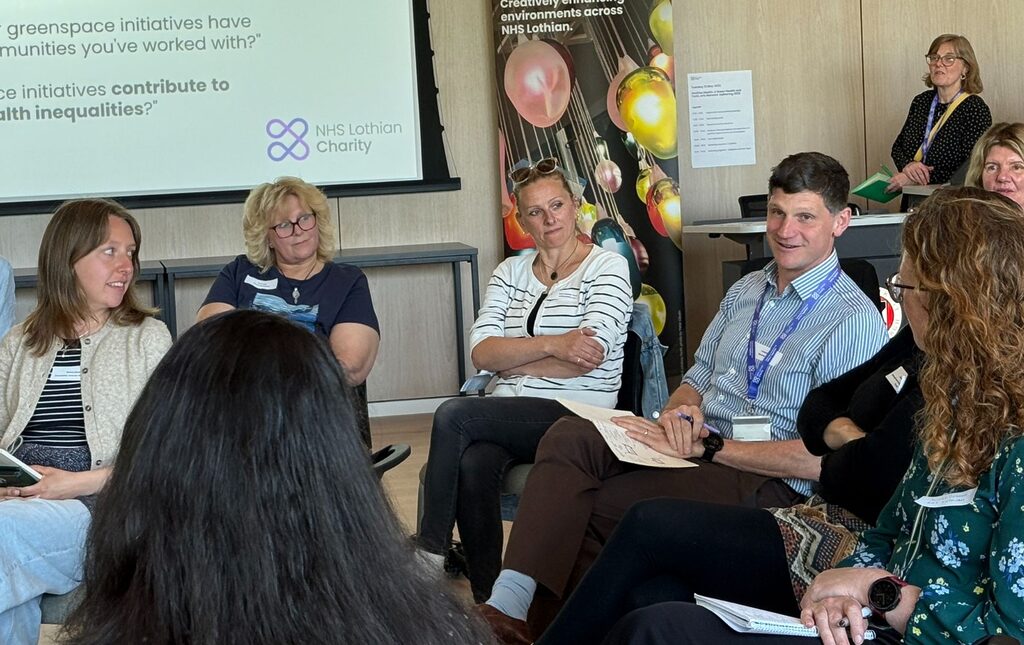 Green Health programme manager, Ian Mackenzie talking to attendees during the network gathering