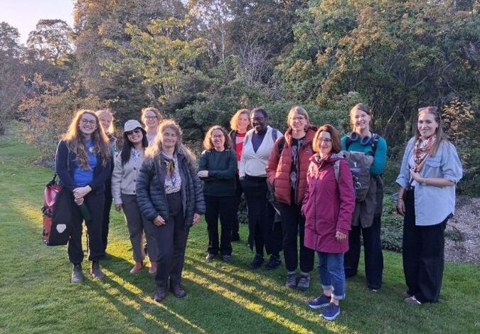 Group of NHS staff at the Botanics on their day off