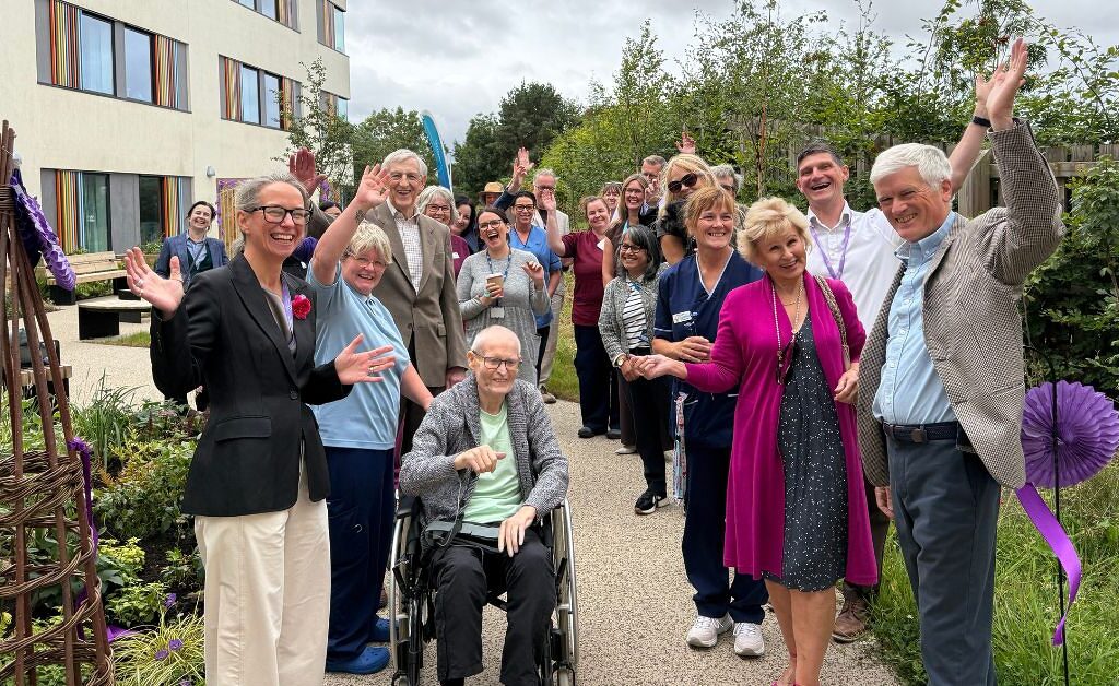 Ribbon cutting at the new gardens at East Lothian Community Hospital