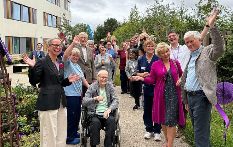 Ribbon cutting at the new gardens at East Lothian Community Hospital