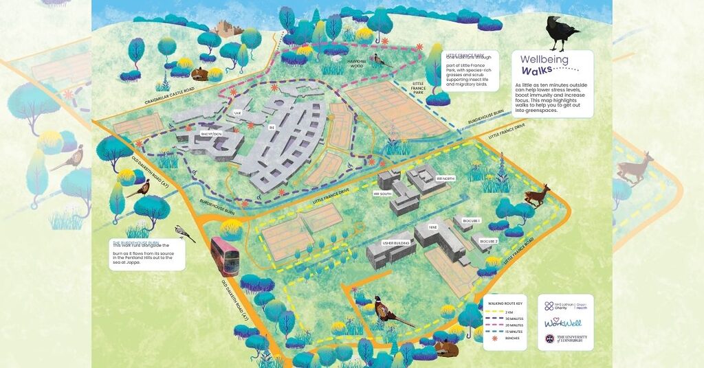 wellbeing walk RIE map