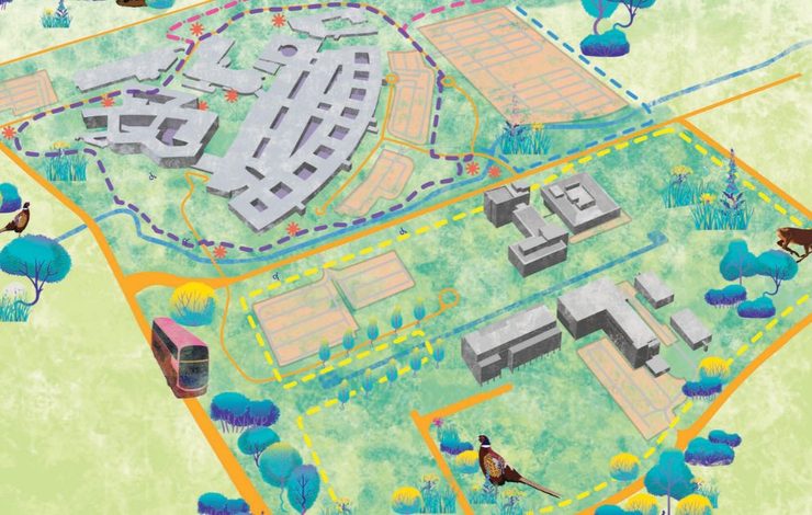 wellbeing walk RIE map